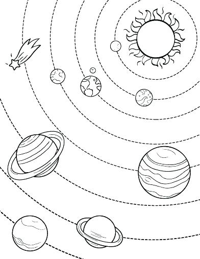 392x507 Stunning Ideas 9 Planets Coloring Page Free Printable Planet