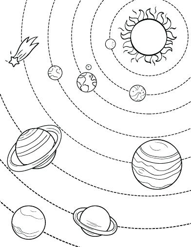 392x507 Planet Coloring Pages With The 9 Planets 9 Planets Coloring Pages