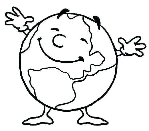 600x525 Earth Coloring Page Earth Coloring Page Coloring Pages Free