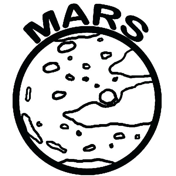 Planet Mars Coloring Pages