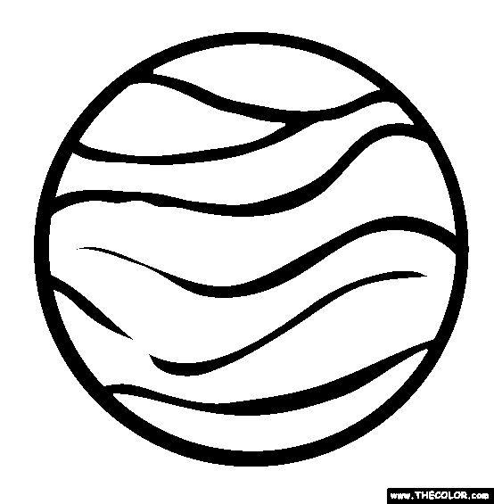 Planet Venus Coloring Pages