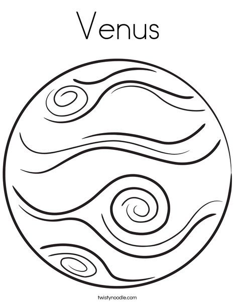 468x605 Venus Coloring Page
