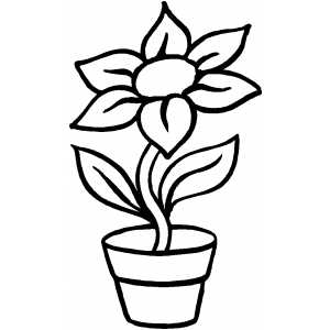 300x300 Plants And Flowers Coloring Pages