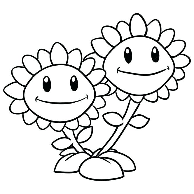 665x665 Plants Vs Zombies Coloring Pages Fabulous Plants Vs Zombie