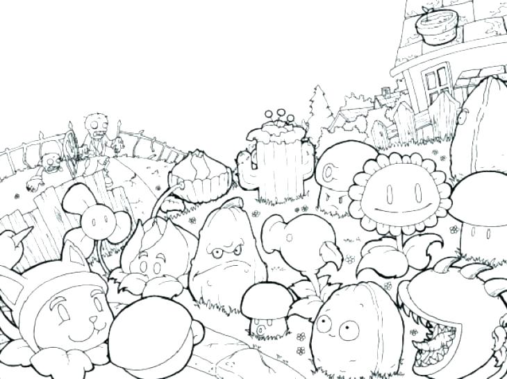 730x546 Zombie Coloring Pages Download Zombie Coloring Page Plants Vs