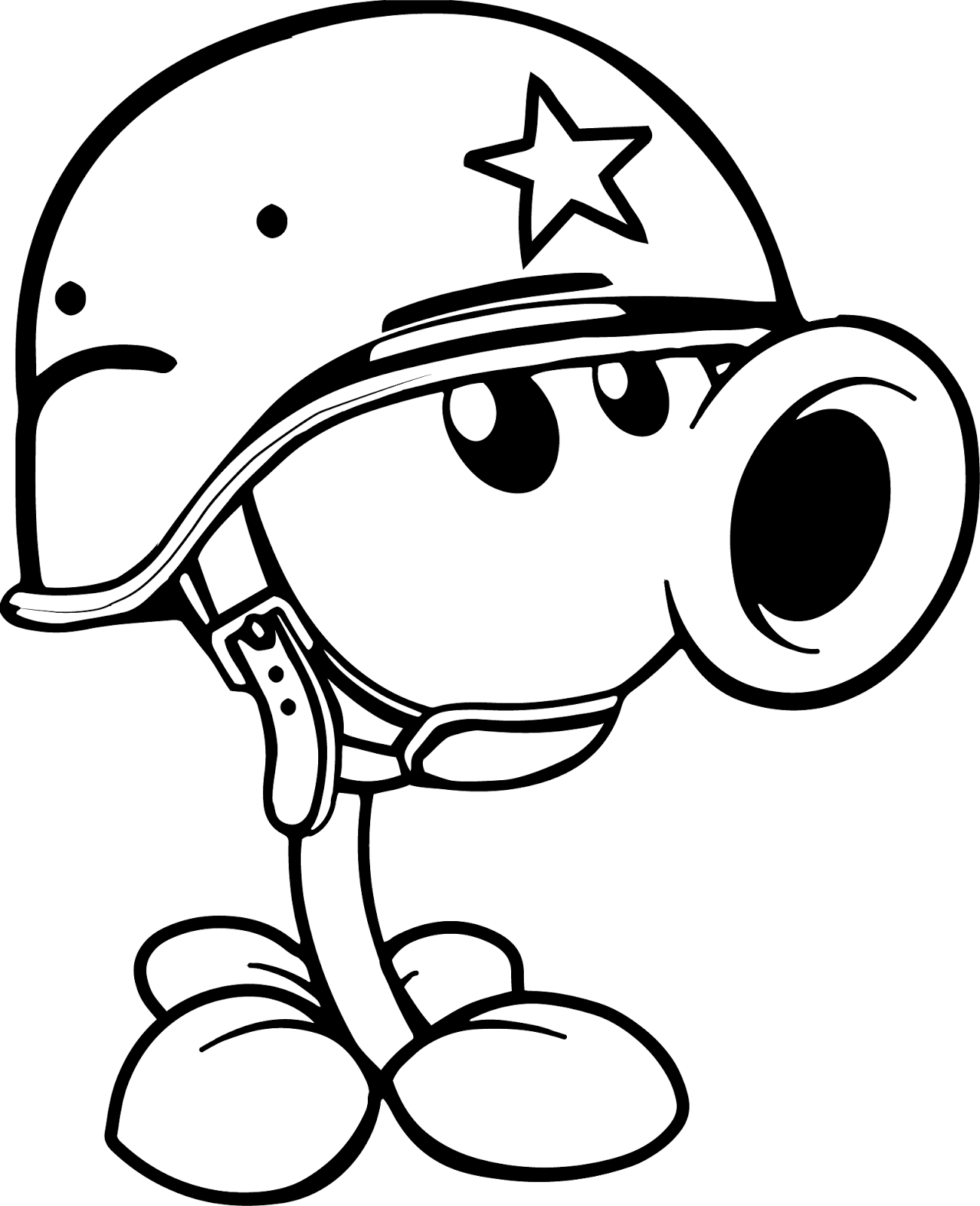 1300x1600 Peashooter Plants Vs Zombies 2 Coloring Page