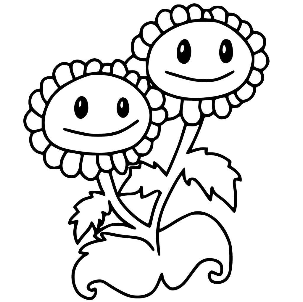 1024x1020 30 Free Printable Plants Vs Zombies Coloring Pages