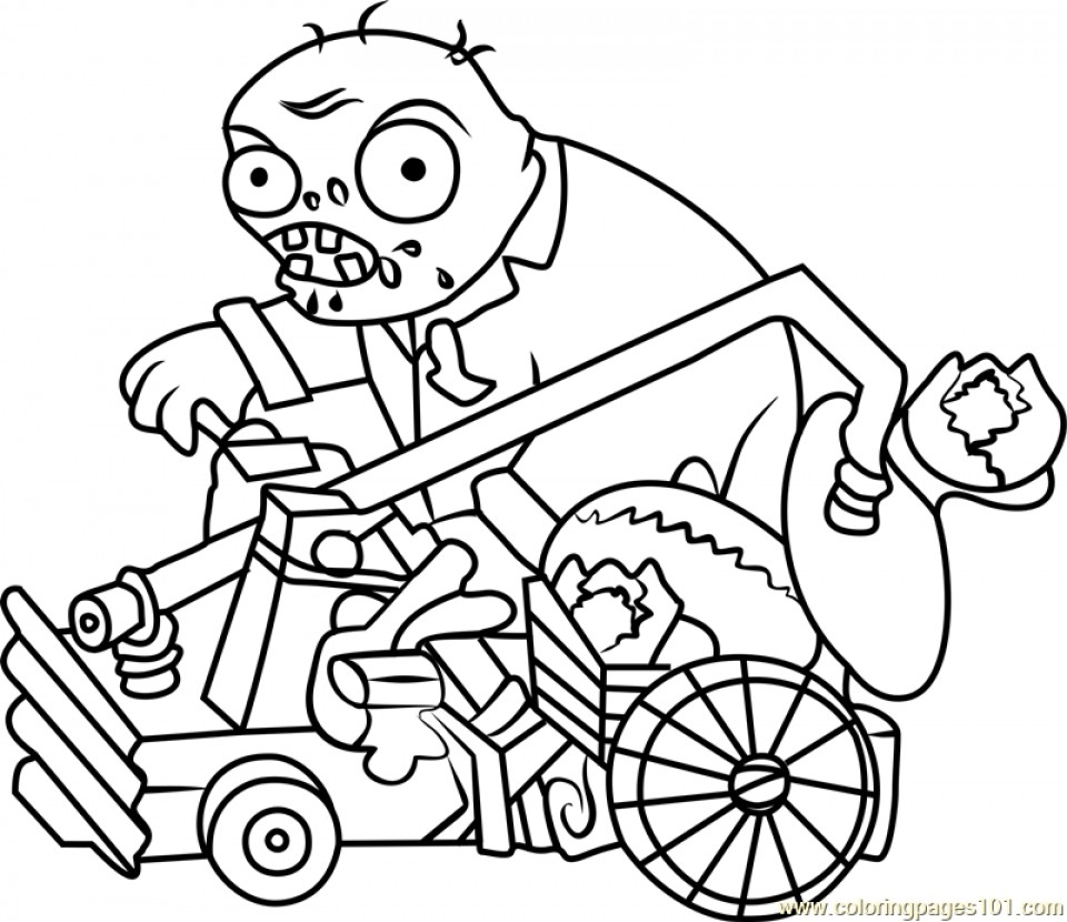 Plants Vs Zombies Coloring Pages All Plants