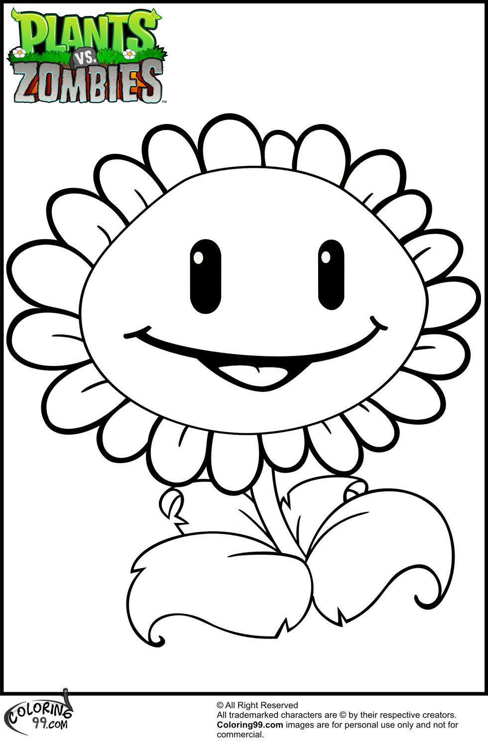 980x1500 Plants Vs Zombies Coloring Pages Team Colors Plantas Vs