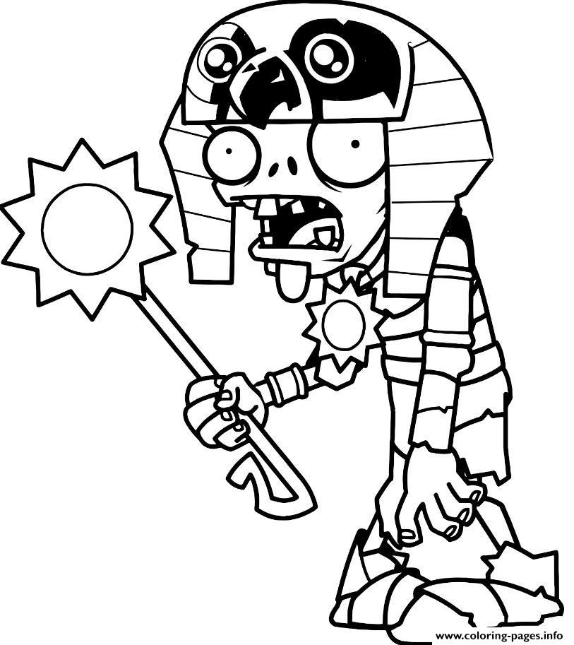 813x913 Plants Vs Zombies Free Coloring Pages Egypt Plants Vs Zombies