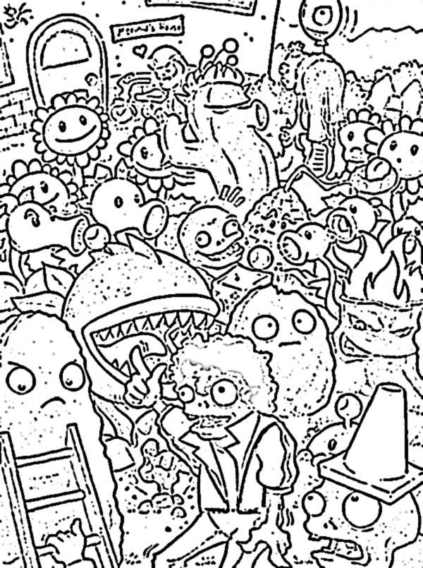 600x805 Plants Vs Zombies Coloring Pages To Download And Print For Free