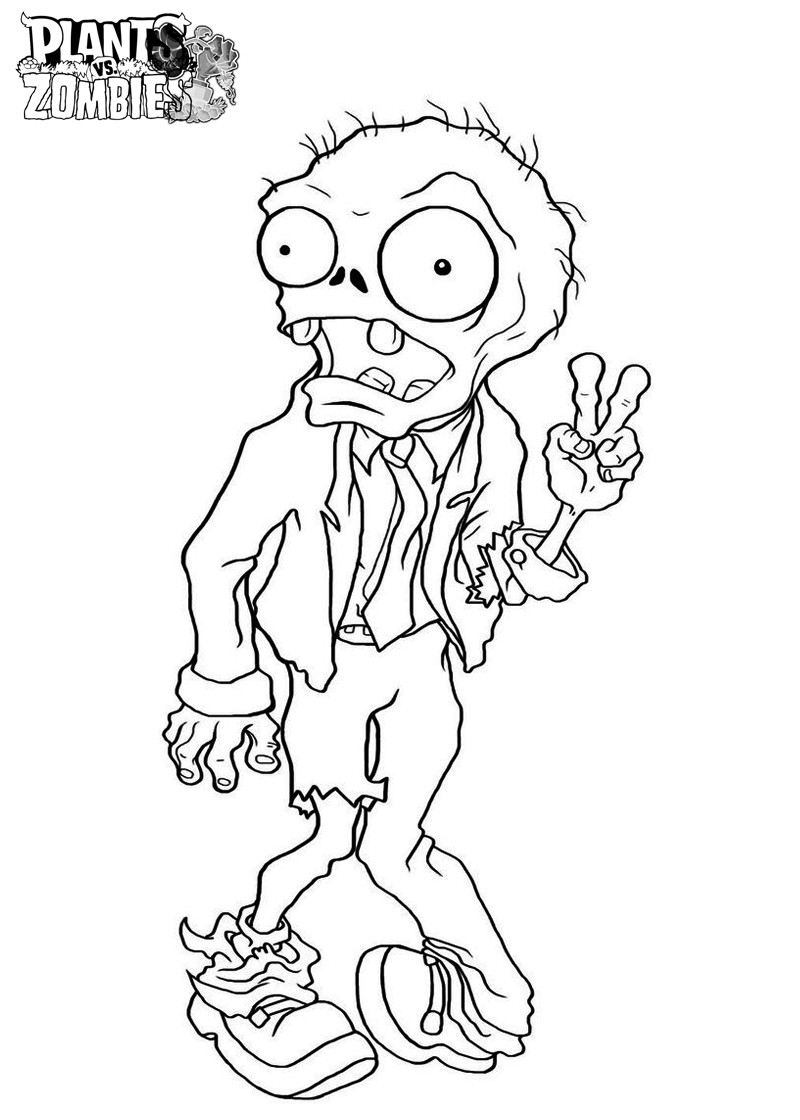 800x1120 Free Printable Plants Vs Zombies Coloring Pages For Kids