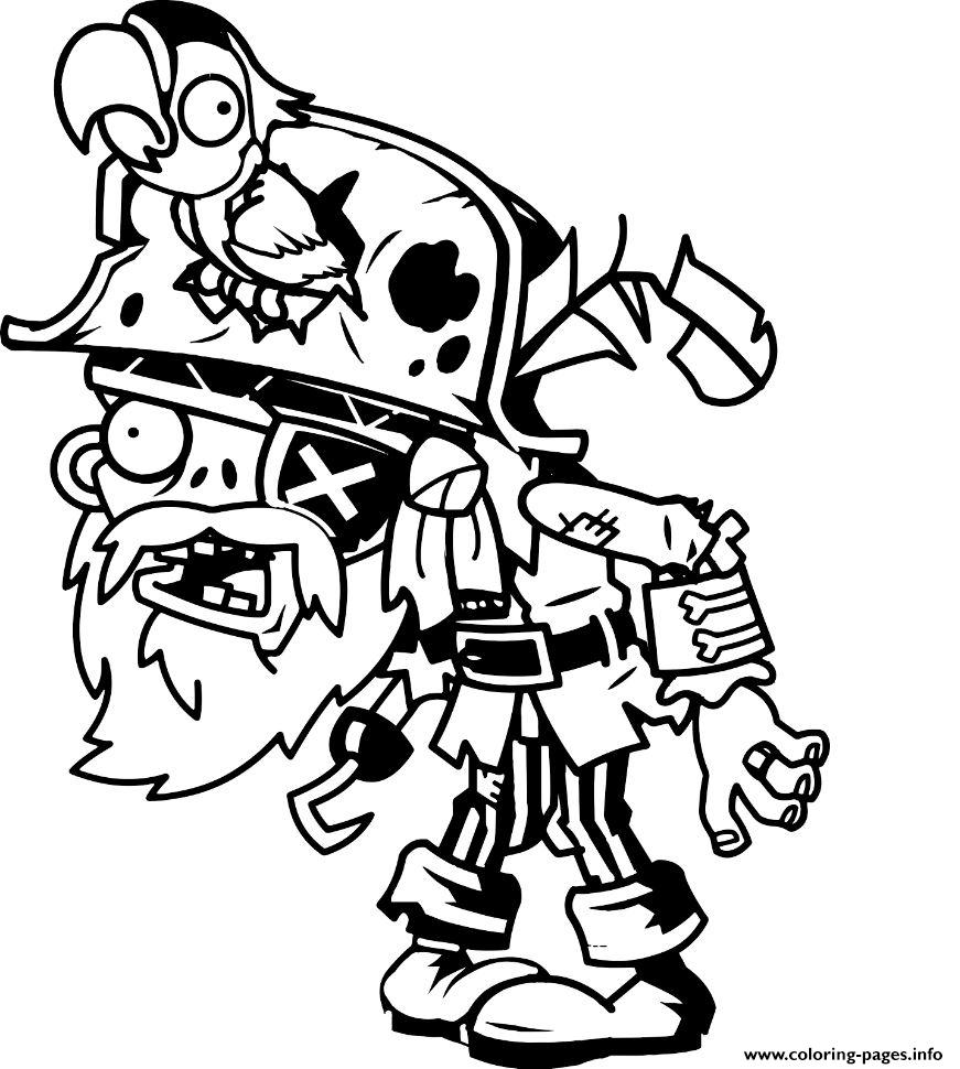 871x970 Pirate Plants Vs Zombies Coloring Pages Printable