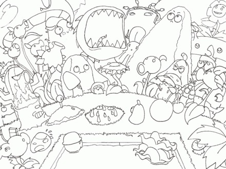 Plants Vs Zombies Garden Warfare Coloring Pages