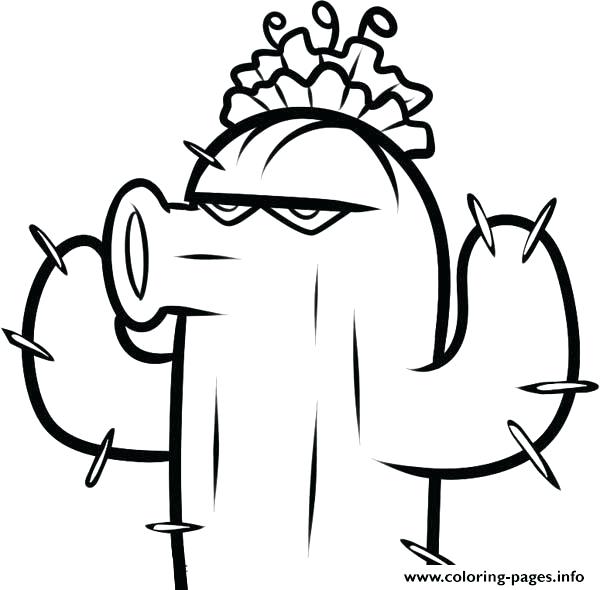 600x590 Plants Vs Zombies 2 Coloring Pages Peashooters Chomper All Line