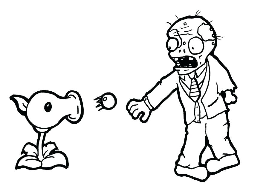900x650 Coloring Pages Plants Zombie Printable Image Of Vs Zombies Games