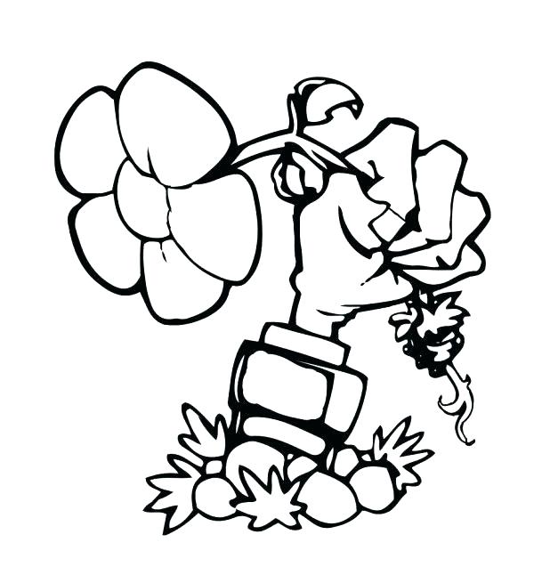 618x646 Plants Vs Zombies Garden Warfare Coloring Pages Print And Colour