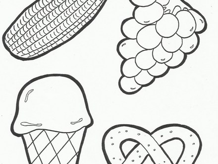 Plate Coloring Page