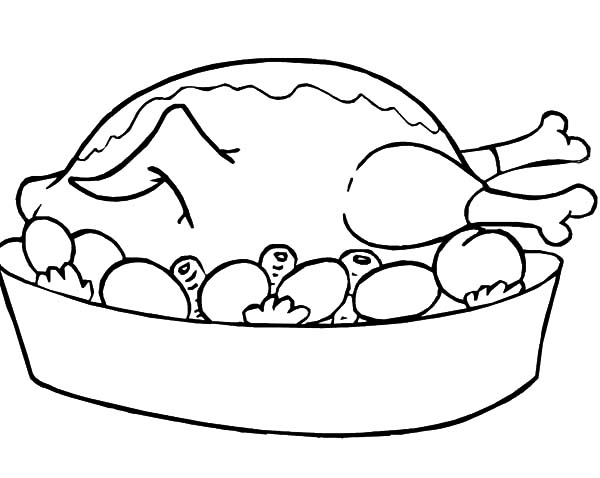 600x478 Plate Of Food Coloring Page