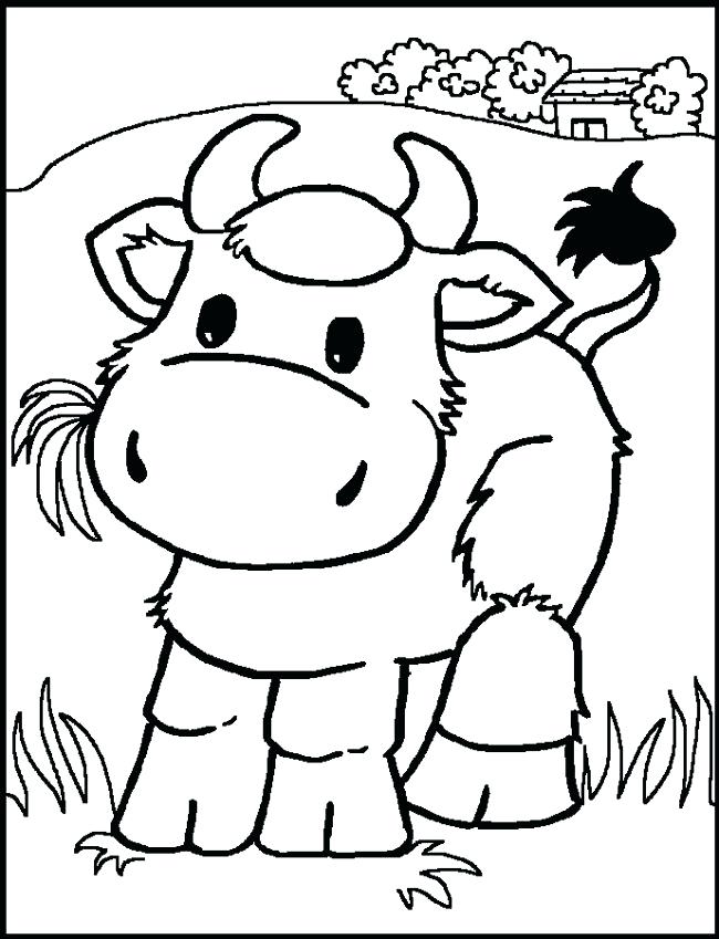 650x849 Coloring Pages Of Cows Coloring Pages For Kids Cow Color Page