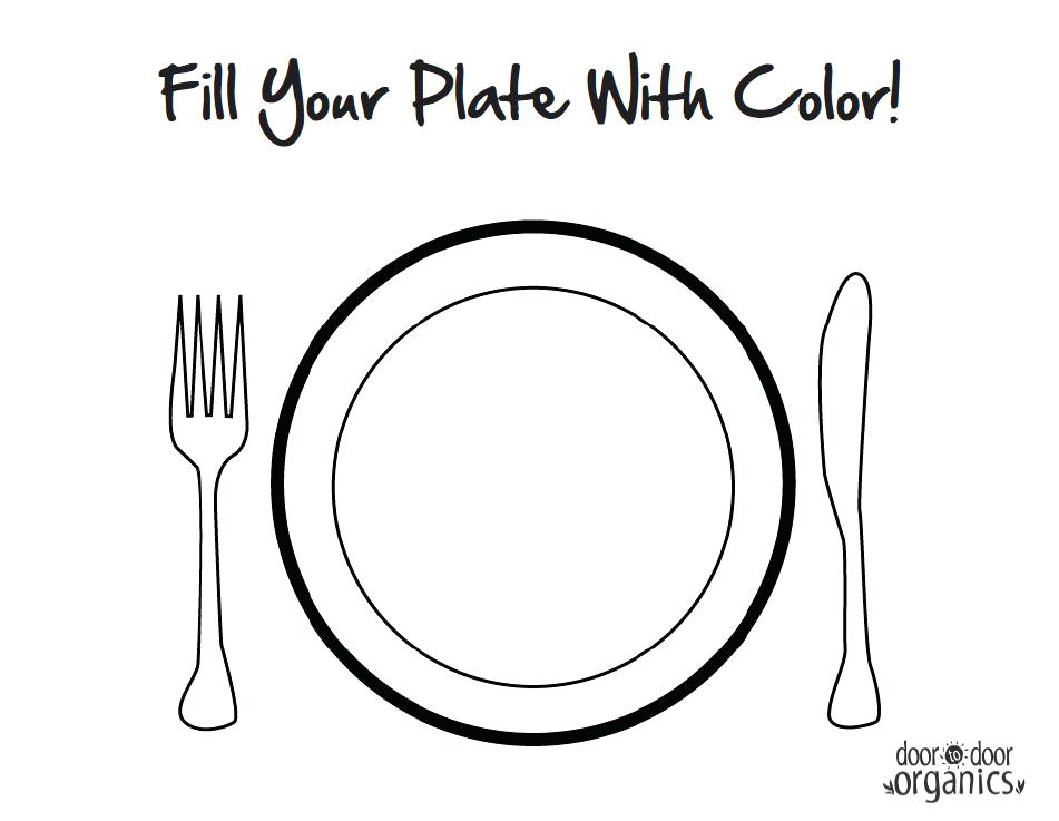 951x737 Plate Coloring Page Healthy Food Plate Coloring Page Sketch