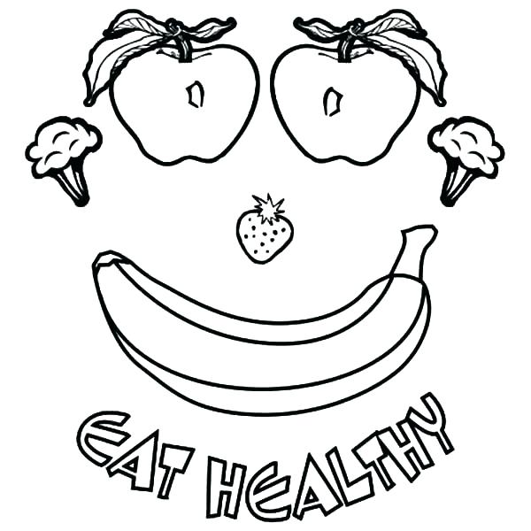 600x600 Coloring Pages Food Apple Colouring Page 2 Coloring Pages Food