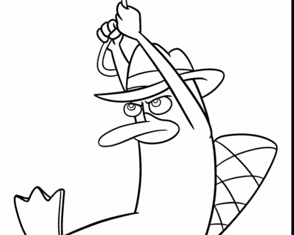 Platypus Coloring Page