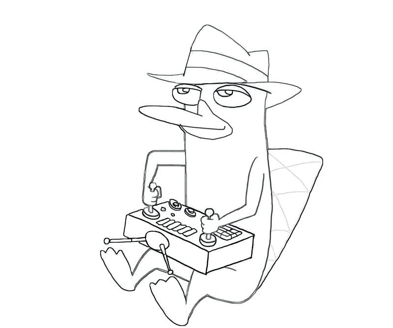800x667 Perry Platypus Coloring Pages Platypus Coloring Pages