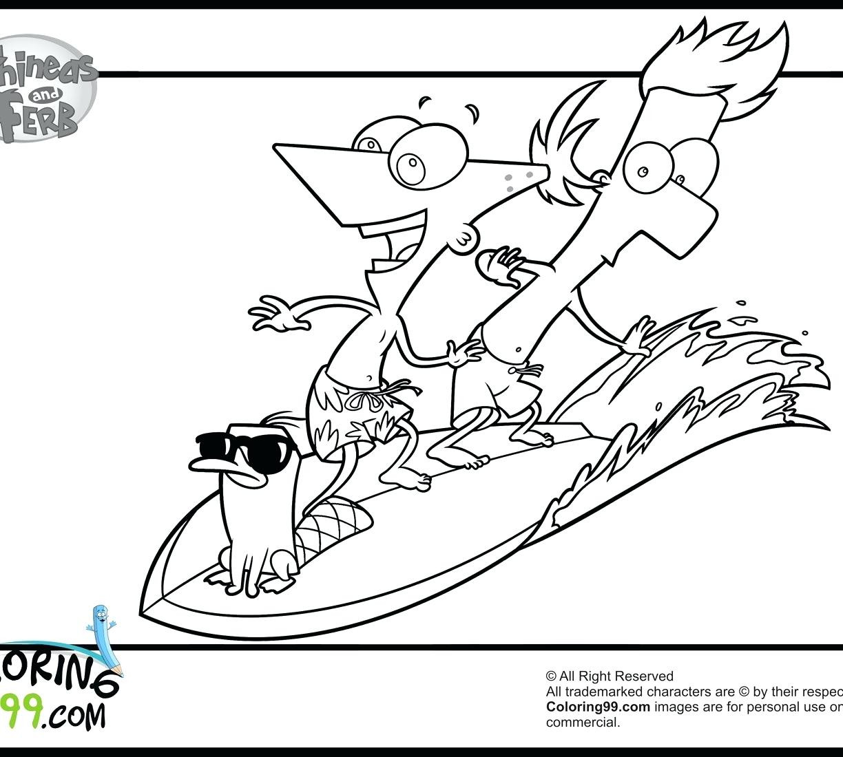 1224x1100 Cute Platypus Coloring Page Free Printable Pages With Perry The Mosm