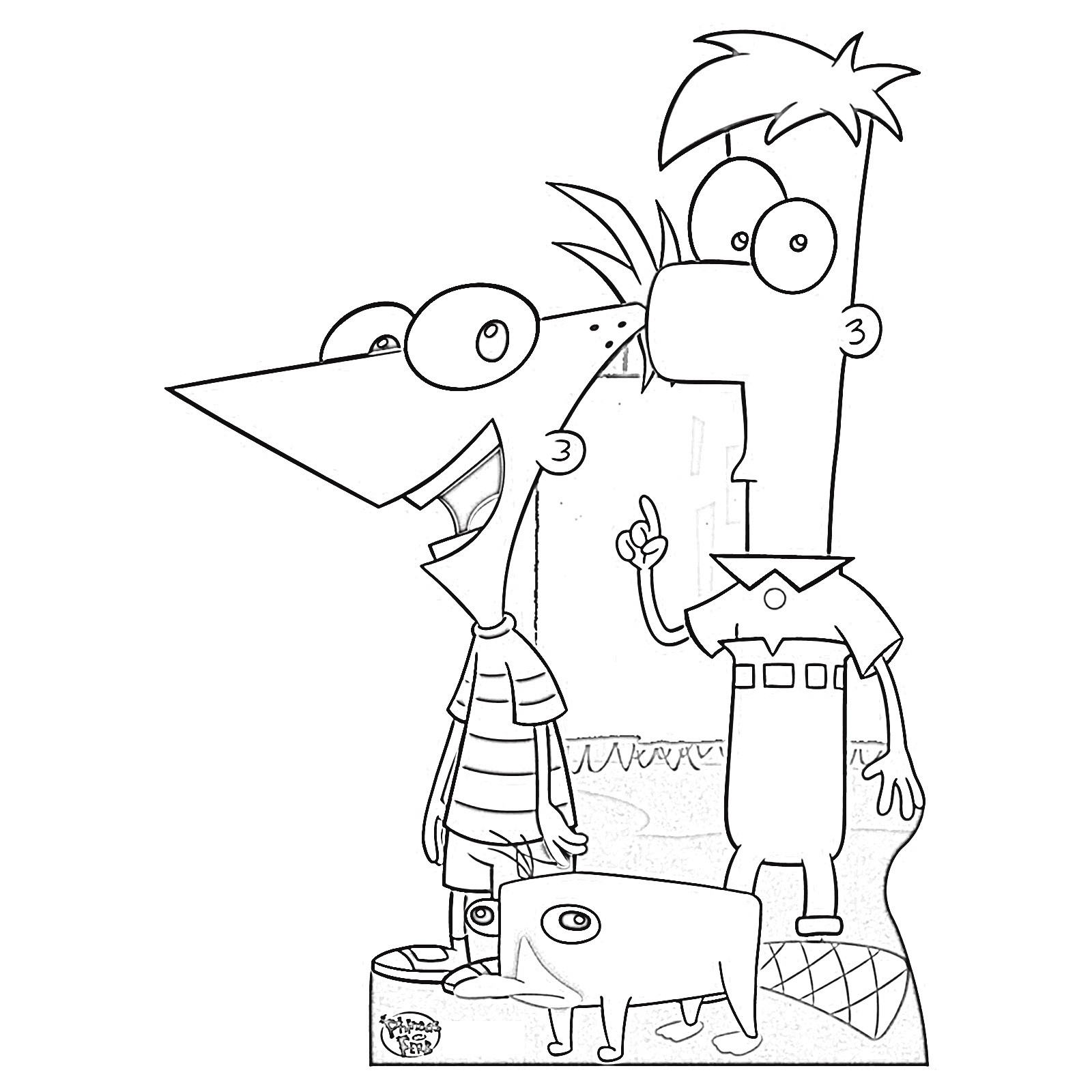 1600x1600 Free Printable Perry The Platypus Coloring Pages For Page General
