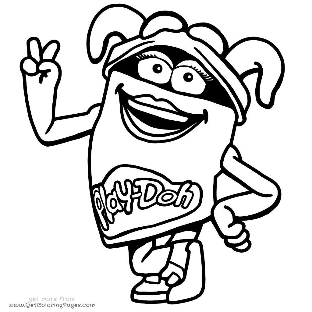 1024x1024 Play Doh Coloring Pages