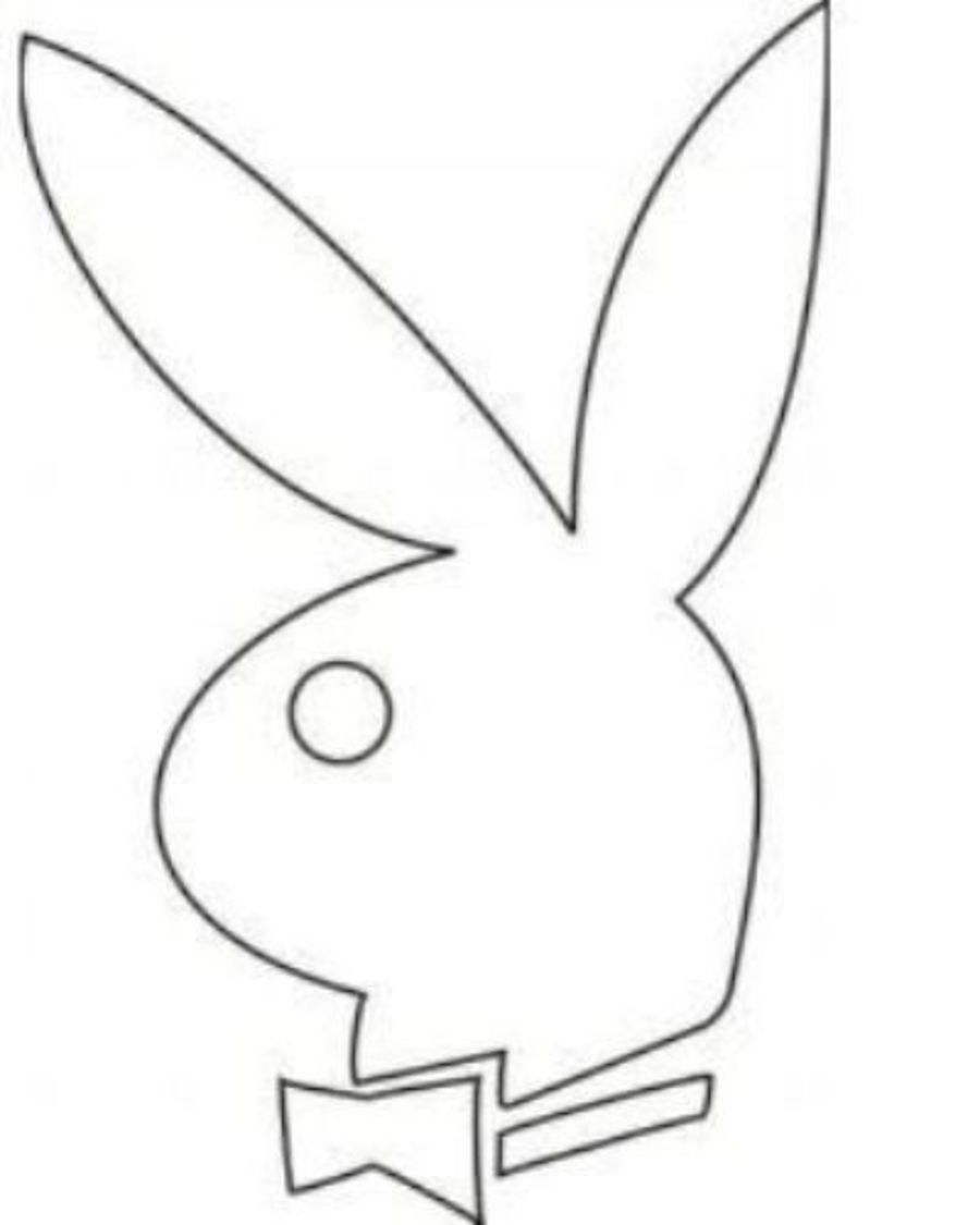 900x1125 Playboy Bunny Template Icing Cakes Playboy Bunny