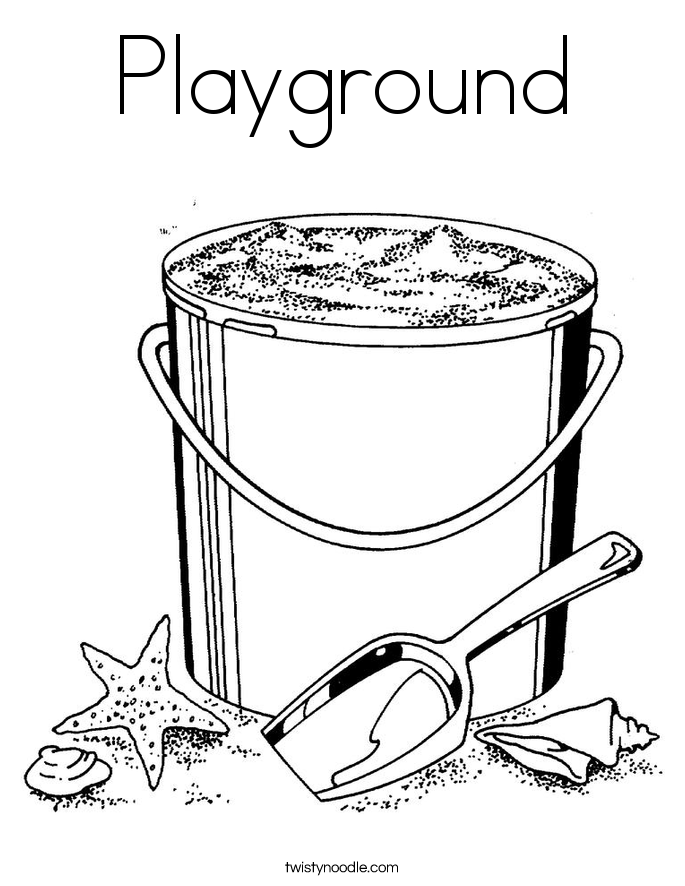 685x886 Playground Coloring Page