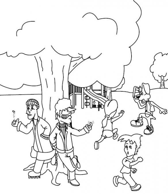 584x677 Playground Coloring Pages Playground Safety Coloring Pages Kids