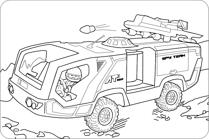 868x578 Playmobil Polizei Colouring Pages