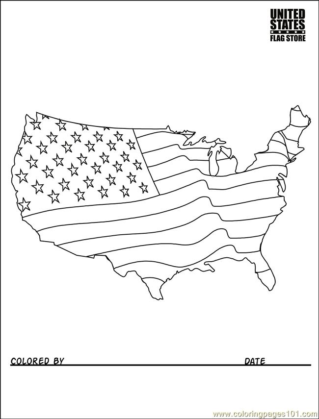 650x855 Pledge Of Allegiance Coloring Page
