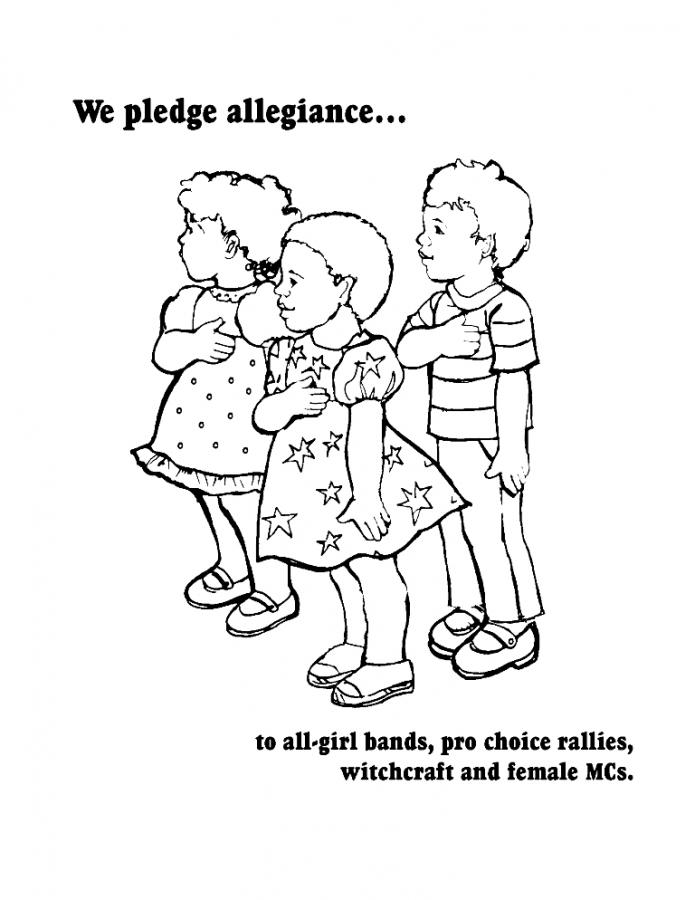 695x900 Pledge Of Allegiance Coloring Pages