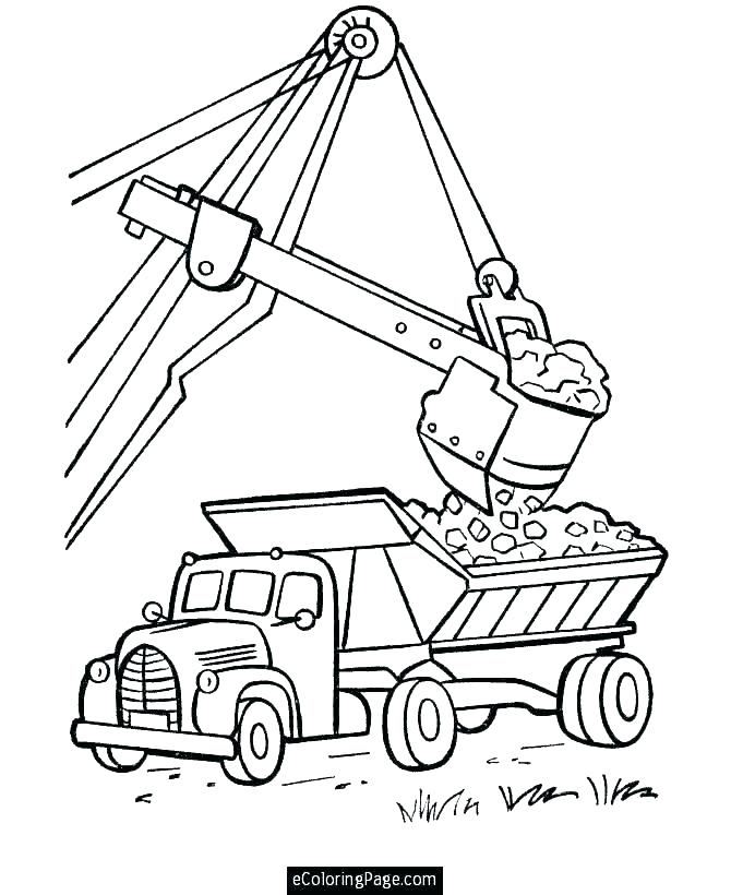 670x820 Dump Truck Coloring Pages Trucks Snow Plow Truck On Dump Truck