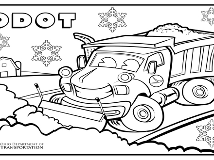 440x330 Plow Truck Coloring Pages Printables Coloring Pages, Snow Plow