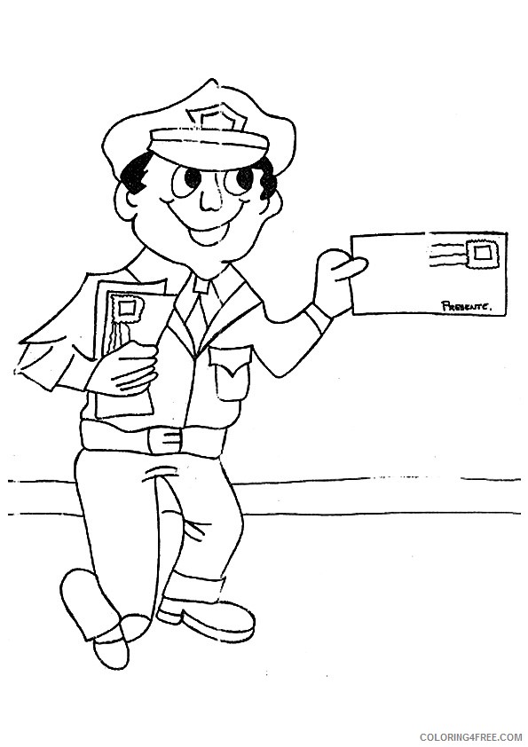 595x842 Community Helpers Coloring Pages Plumber Coloring4free