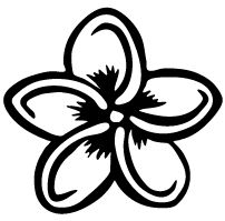 202x199 Plumeria Stained Glass