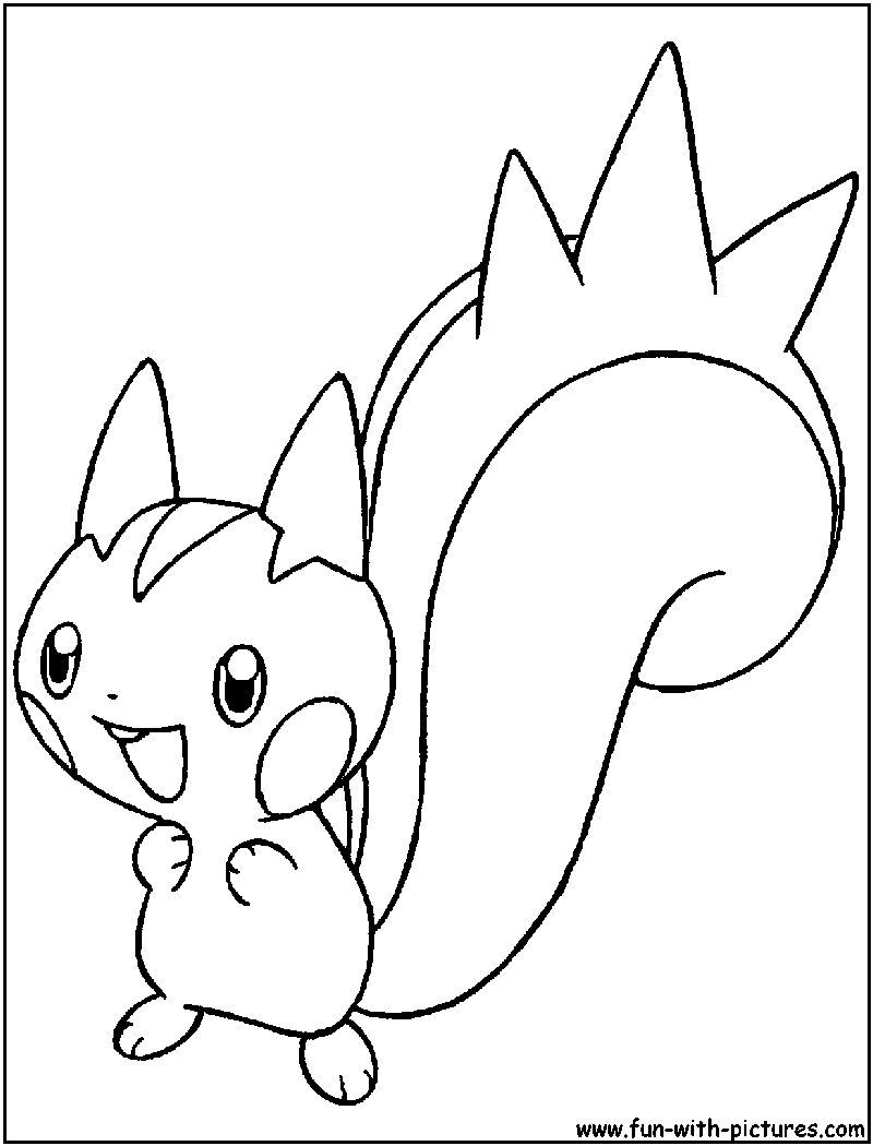 800x1050 Pachirisu Coloring Pages