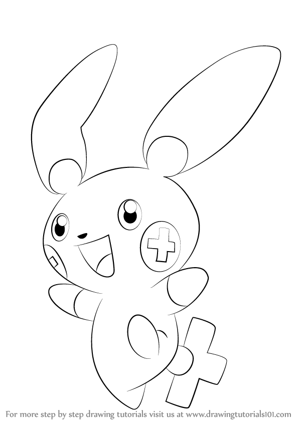 598x844 Plusle Is A Cream Color Bipedal Character From Pokemon. In This