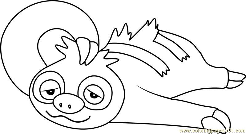 799x437 Slakoth Pokemon Coloring Page