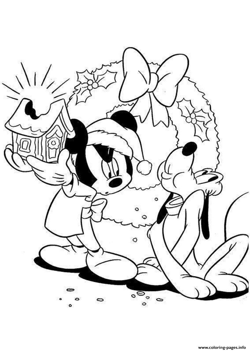 947x1326 Christmas Mickey Mouse And Pluto S48dd Coloring Pages Printable