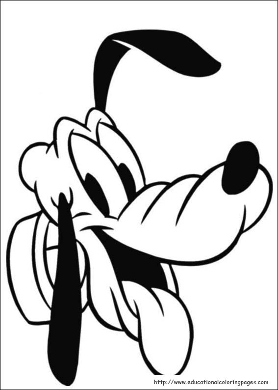 567x794 Pluto Coloring Pages