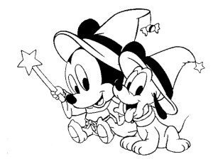 300x231 Pluto Disney Coloring Pages Baby Goofy And Baby Pluto Disney
