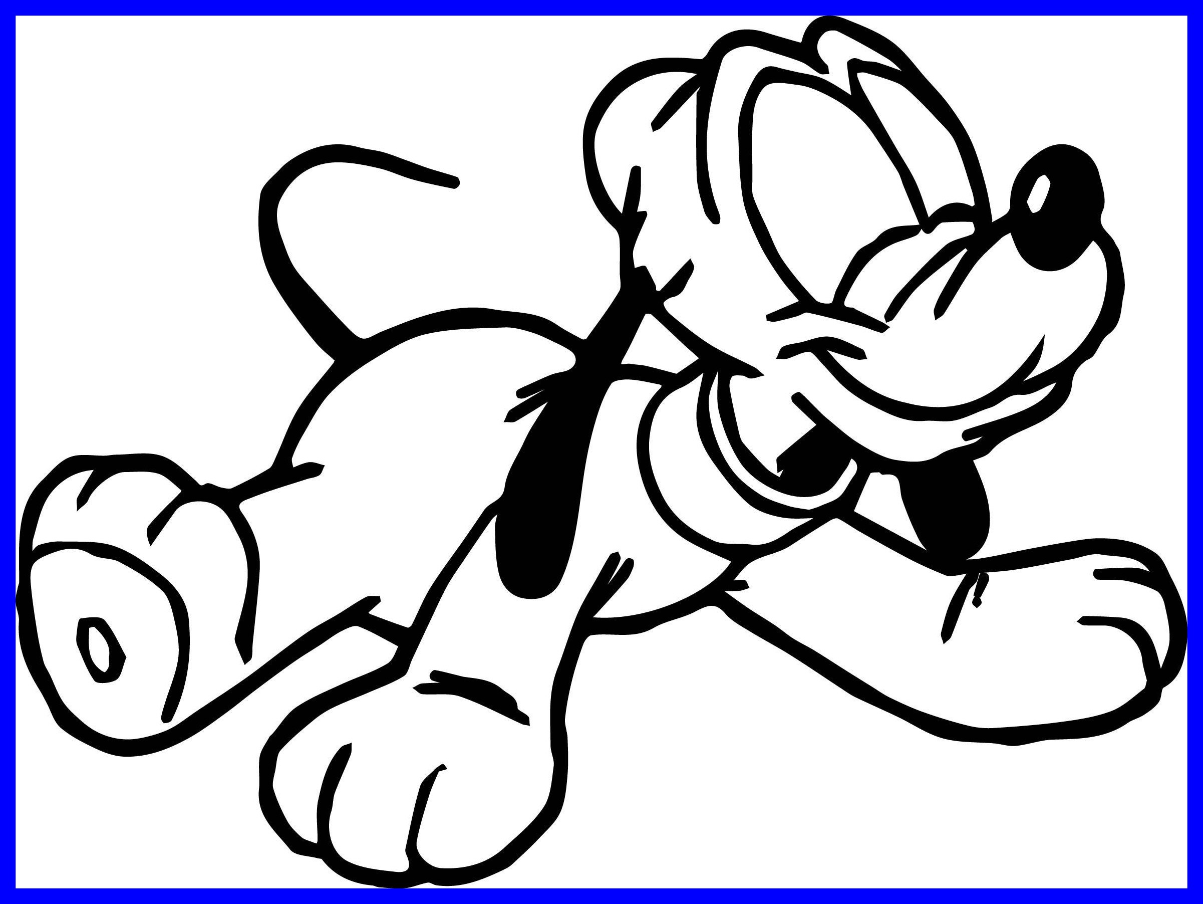 2402x1804 Appealing Top Pluto Coloring Page Pics For Of Disney Ideas