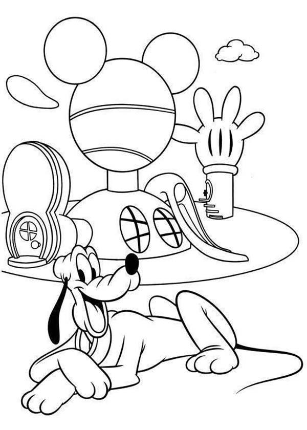 600x840 Disney Dog Pluto Coloring Page Color Luna