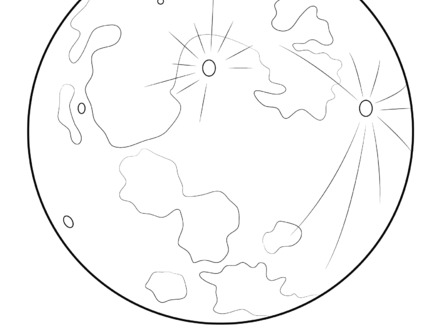 Pluto Planet Coloring Pages